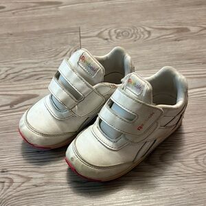 Reebok Kids White and Red Sneakers